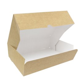 Caja Pastelería de Cartón Kraft 20,4x15,8x6cm 1kg (20 Uds)