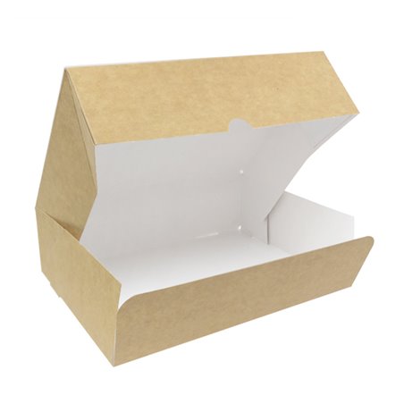 Caja Pastelería de Cartón Kraft 20,4x15,8x6cm 1kg (20 Uds)