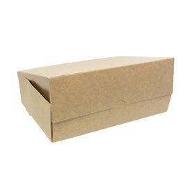 Caja Pastelería de Cartón Kraft 18,2x13,6x5,2cm 500g (20 Uds)