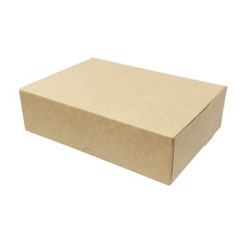 Caja Pastelería de Cartón Kraft 18,2x13,6x5,2cm 500g (20 Uds)