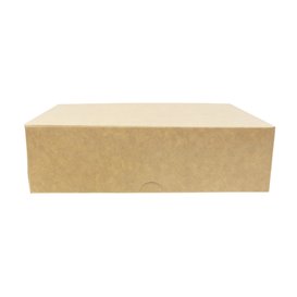 Caja Pastelería de Cartón Kraft 18,2x13,6x5,2cm 500g (20 Uds)