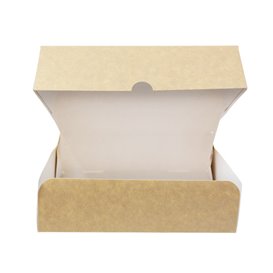 Caja Pastelería de Cartón Kraft 18,2x13,6x5,2cm 500g (20 Uds)