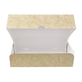 Caja Pastelería de Cartón Kraft 17,5x11,5x4,7cm 250g (400 Uds)