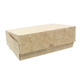 Caja Pastelería de Cartón Kraft 17,5x11,5x4,7cm 250g (400 Uds)