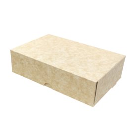 Caja Pastelería de Cartón Kraft 17,5x11,5x4,7cm 250g (400 Uds)