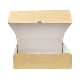 Caja Pastelería de Cartón Kraft 20,4x15,8x6cm 1kg (20 Uds)