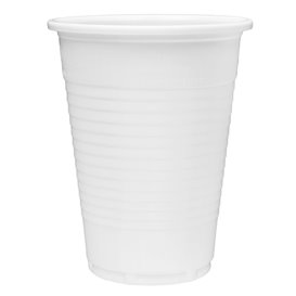 Vaso de Plástico PP Reutilizable Blanco 200ml (100 Uds)