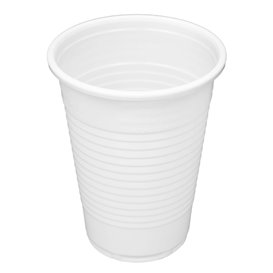 Vaso de Plástico PP Reutilizable Blanco 200ml (100 Uds)