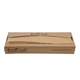 Envuelta Papel Antigrasa Kraft en Dispensador 37,5x27cm (500 Uds)