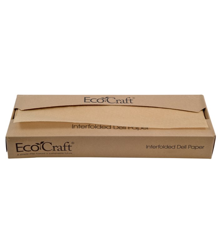 Envuelta Papel Antigrasa Kraft en Dispensador 37,5x27cm (500 Uds)