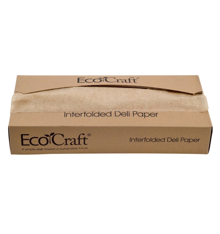 Envuelta Papel Antigrasa Kraft en Dispensador 30,8x27cm (500 Uds)