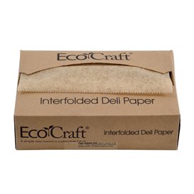 Envuelta Papel Antigrasa Kraft en Dispensador 20,6x27cm (6.000 Uds)