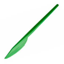 Cuchillo de Plastico PS Verde 165 mm (900 Uds)