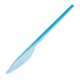 Cuchillo de Plastico PS Azul 165 mm (15 Uds)