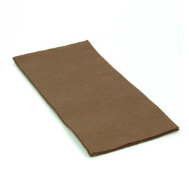 Servilleta Papel 1/8 40x40cm Marron Punta-Punta (50 Uds)