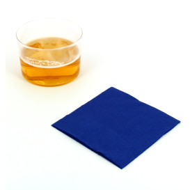Servilleta de Papel Cocktail 20x20cm Azul (100 Uds)