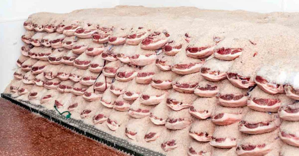 Curación del jamón serrano y el ibérico