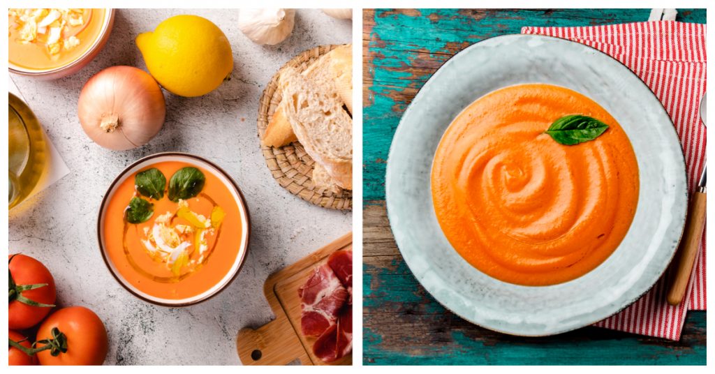 Emplatado de salmorejo