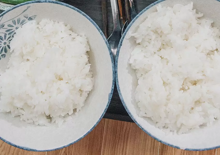Arroz hecho al vapor