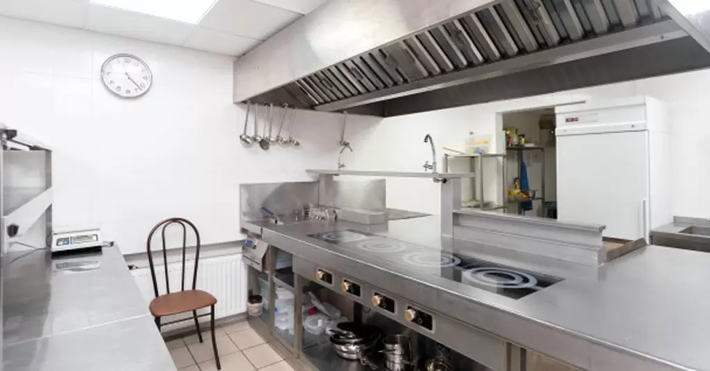 Cocina industrial de nivel alto
