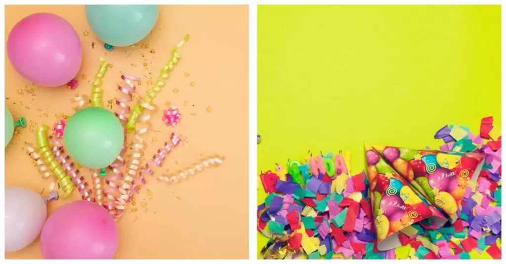 Confeti para decorar bar en carnaval