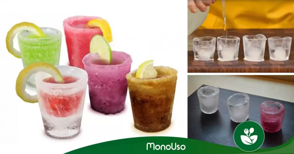 Cómo hacer vasos de chupitos de hielo