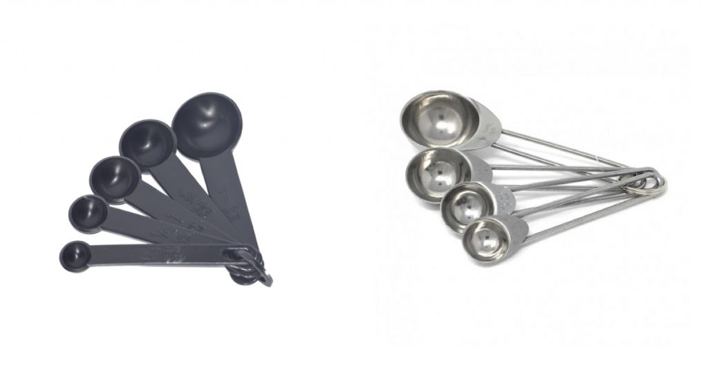 Cucharas medidoras, utensilios de coctelería