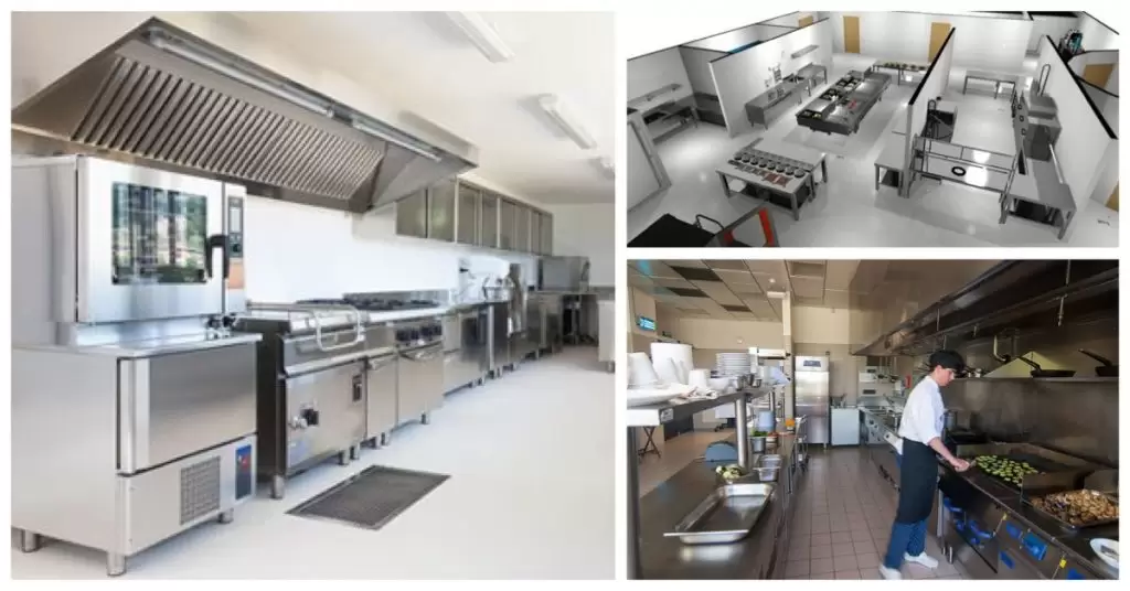 Distribución al diseñar cocinas de restaurante