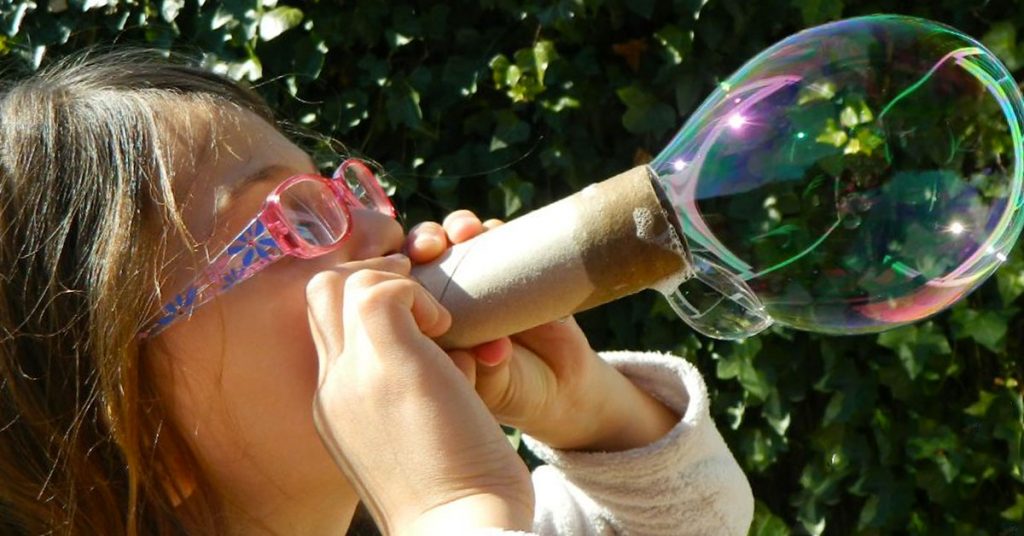 Lanza burbujas ecológico