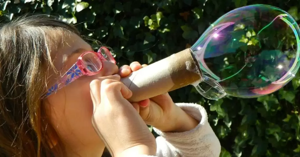 Lanza burbujas ecológico