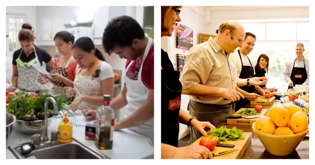 Organiza una clase de cocina para cenas románticas