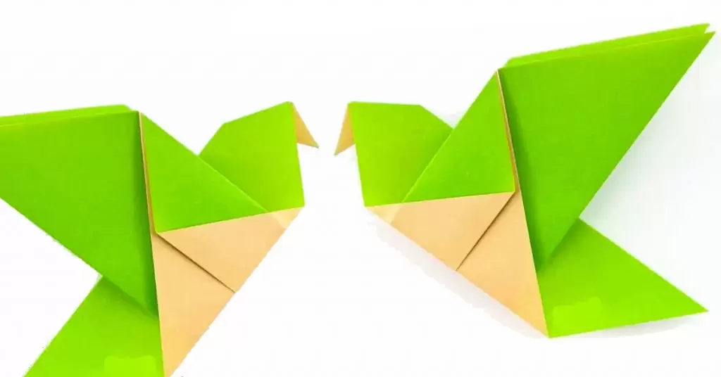 Origami con papel reciclado