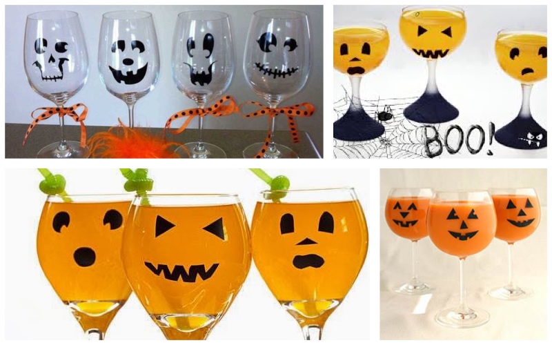 Papel adhesivo para copas decoradas para Halloween