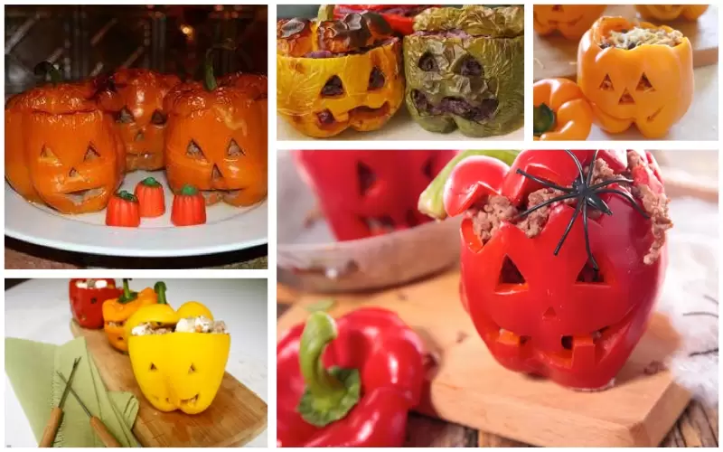 Recetas de Halloween para adultos - Pimientos del terror