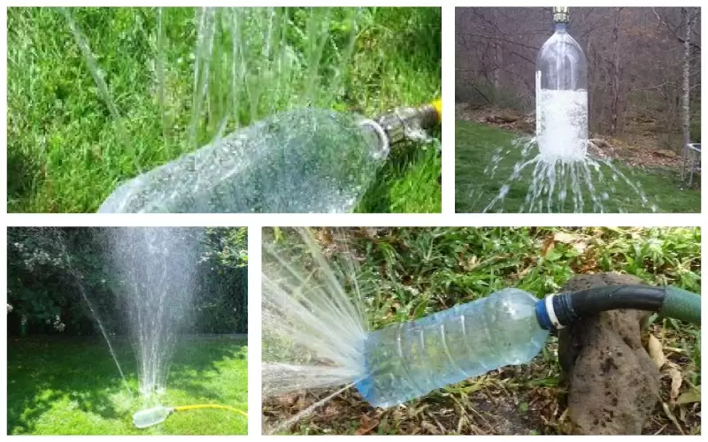 Rociador de jardinería: reutilizar envases de plástico
