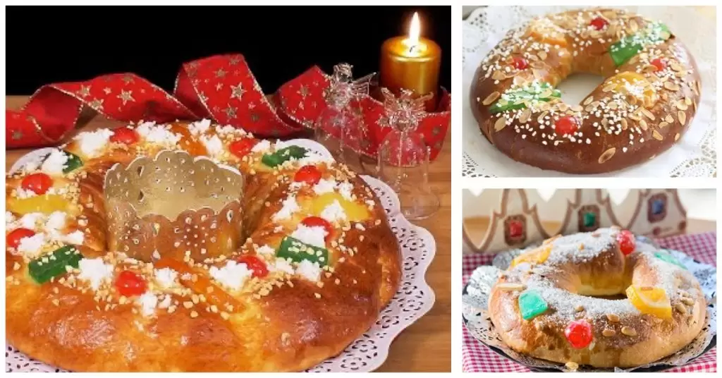 Roscón de Reyes tradicional