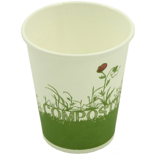 Vaso de cartón y PLA