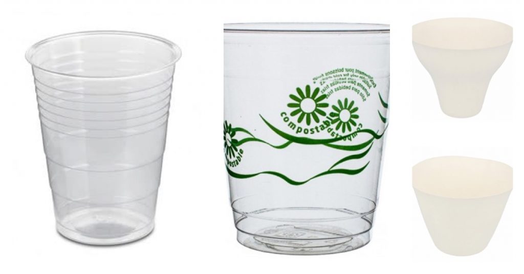 Vasos compostables ¿Cuál es la oferta?