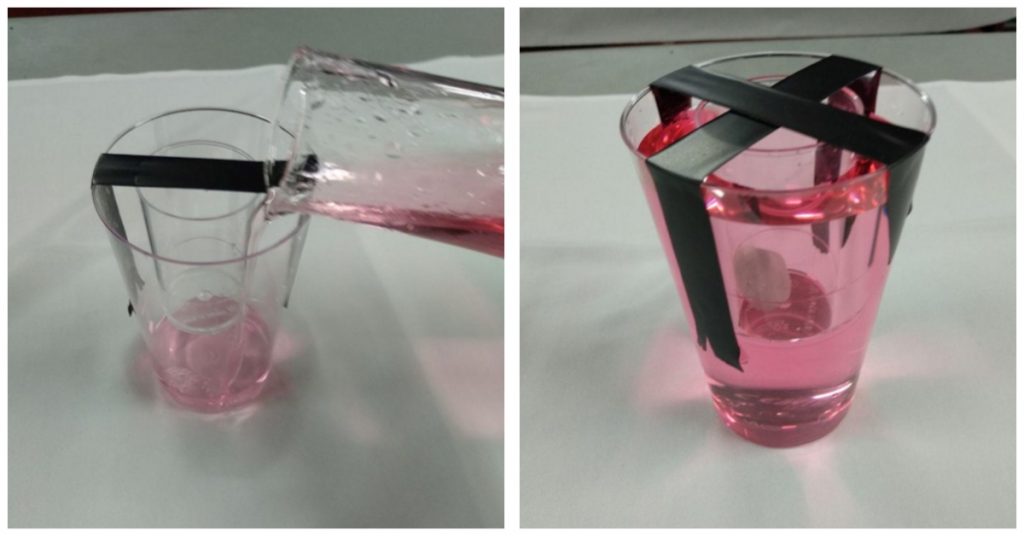 Vasos de chupito de hielo hechos en casa