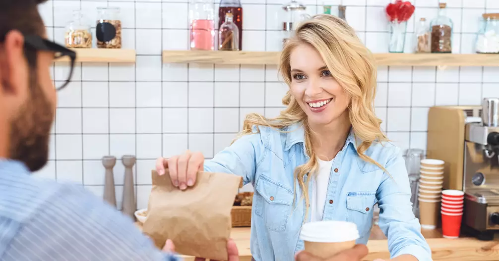 Uso en hostelería de bolsas de papel