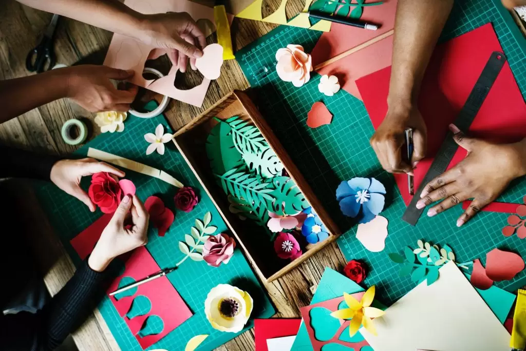 centro mesa navidad niños