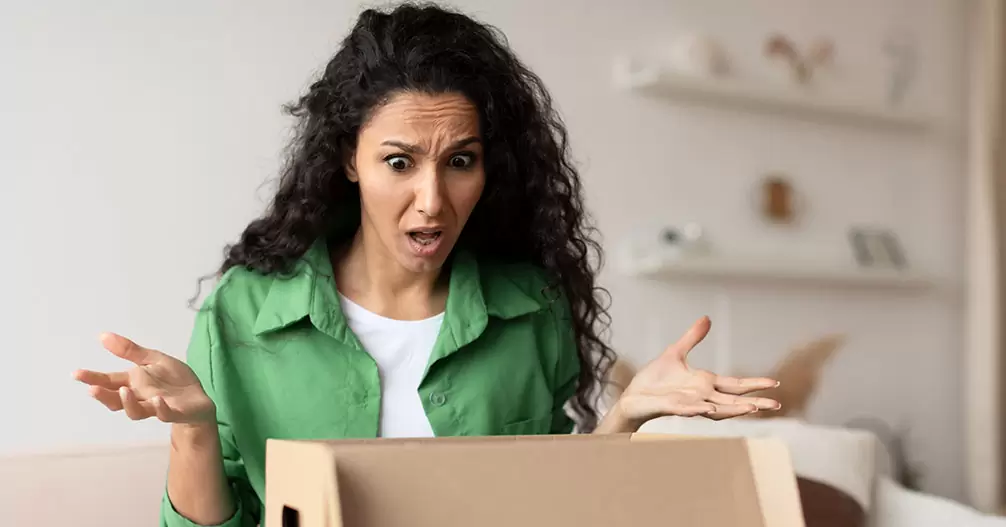 Clienta descontenta por un mal packaging