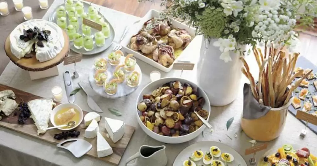 decorar mesa buffet