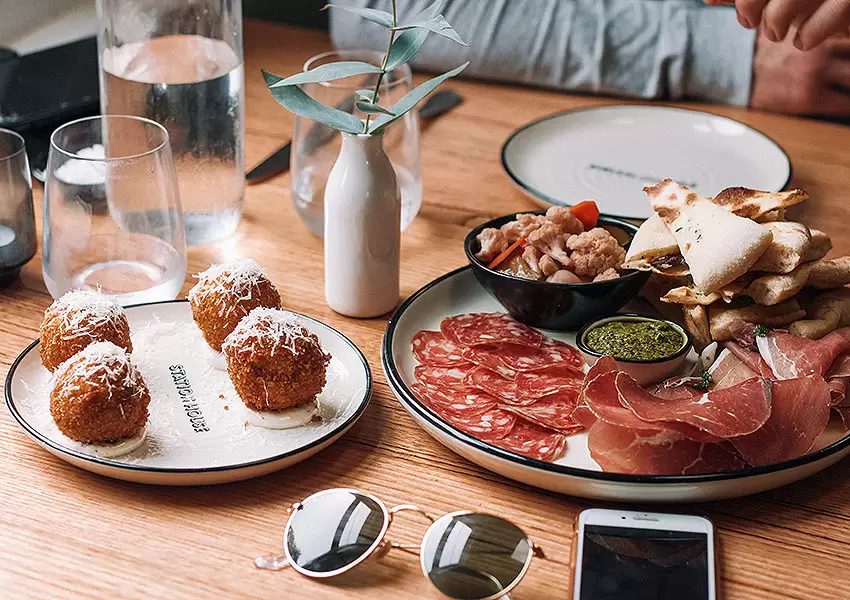 Muestra de tapas españolas