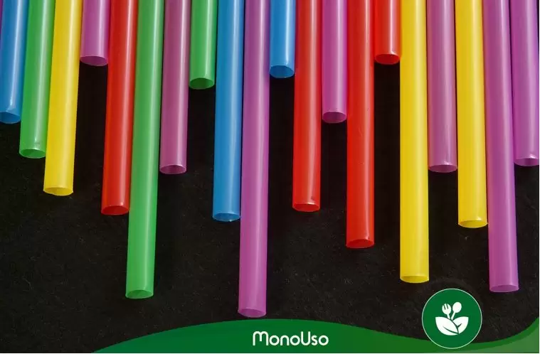 pajitas flexibles de colores
