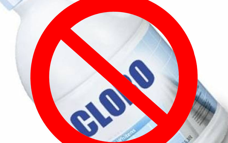 prohibido el cloro