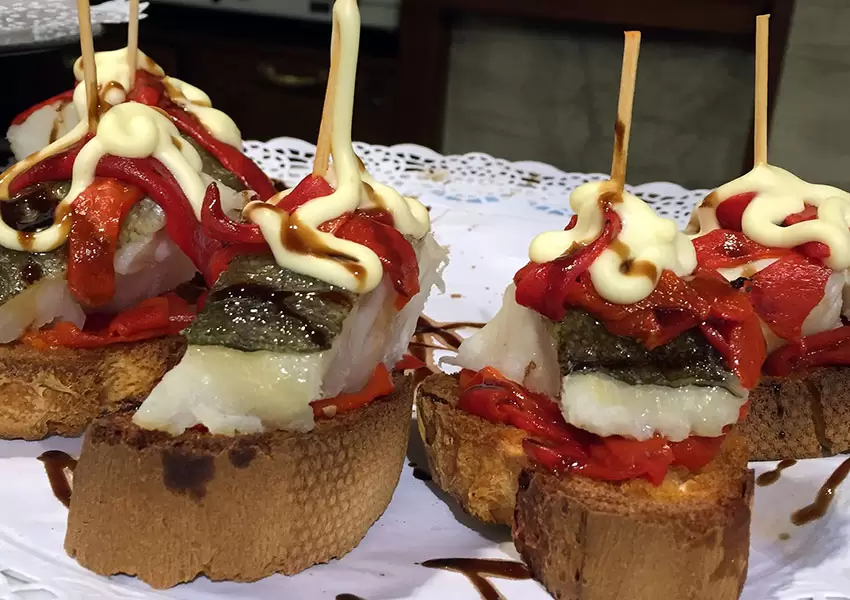 Tapas pinchadas