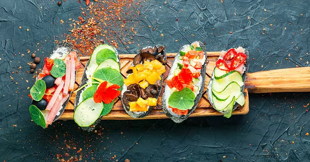Creaciones extraordinarias: tipos de cocina para restaurantes como estos montados de cocina creativa