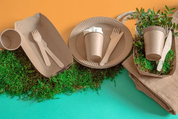 Utensilios compostables en la restauración