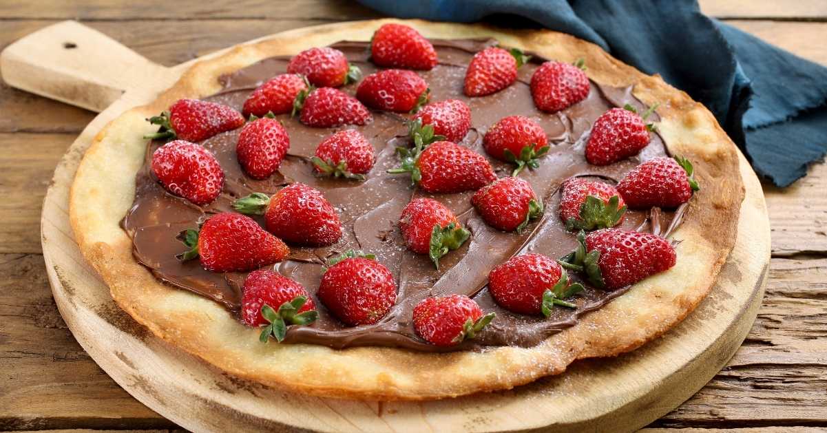 ¿Pizza dulce? También hubo una gigante